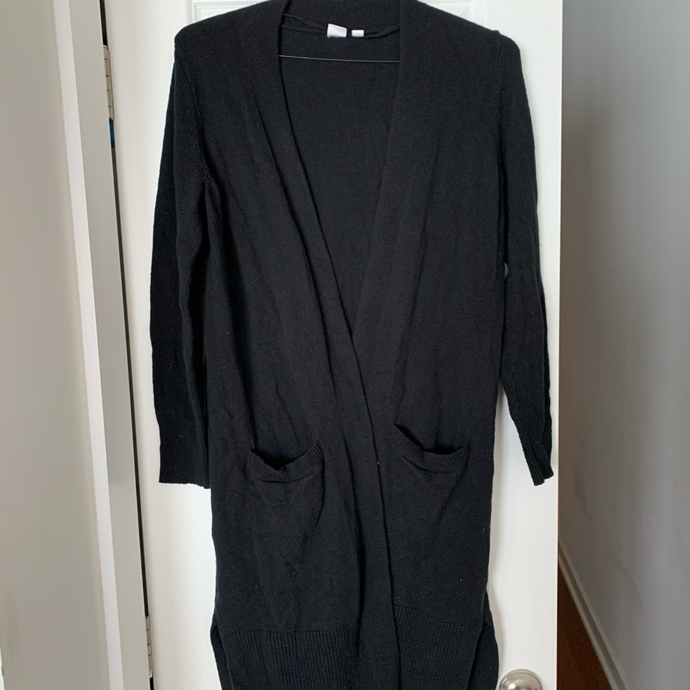 GAP Black Duster Sweater SIZE SMALL